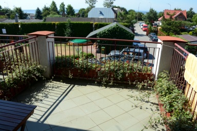 widok z pokoju 3-osobowego I piętro