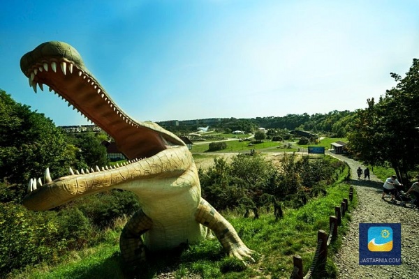 Prehistoryczny aligator w Ocean Park. 